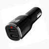 USB CAR CHARGER DUAL 5VDC@2.4A EACH BLK