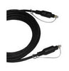 FIBER OPTIC AUDIO CABLE 6FT TOSLINK TO TOSLINK DIGITAL AUDIO