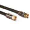 VIDEO CABLE RG6 F M/M 3FT QUAD SHIELD BLACK