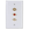 WALL PLATE F FEM 2XRCAJK PLAS WHT