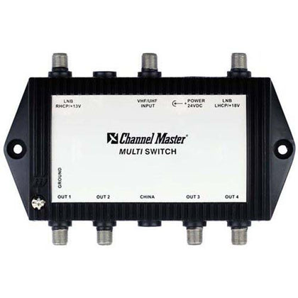 SATELLITE MULTISWITCH 3IN 4OUT W/POWER SUPPLY