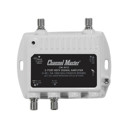 TV AMPLIFIER/SPLITTER 2WAY 11.5D 11.5DB  54-1002MHZ