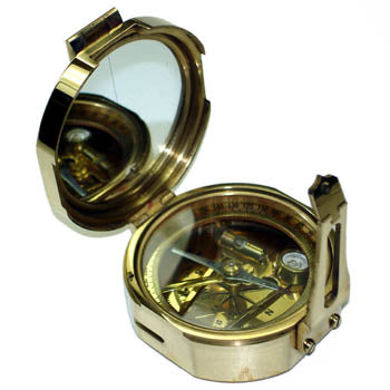 COMPASS ROUND BRASS