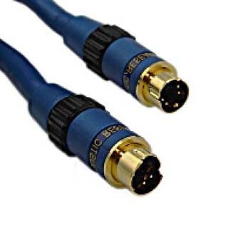 S-VIDEO CABLE MINI DIN 4M/M 50FT GOLD