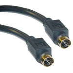 S-VIDEO CABLE MINI DIN 4M/M 25FT FULLY SHILDED/GOLD PLATED CONN