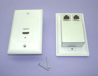 HDMI OVER CAT5E/CAT6 EXTENDER 30M WALL PLATE NON POWERED