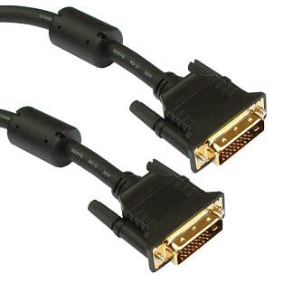 DVI MALE-MALE DUAL LINK 6FT BLK