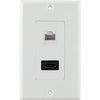 WALL PLATE HDMI PLUS ETHERNET RJ45