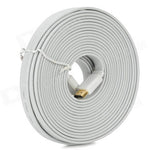 HDMI CABLE MALE-FEM 15FT WHITE FLAT