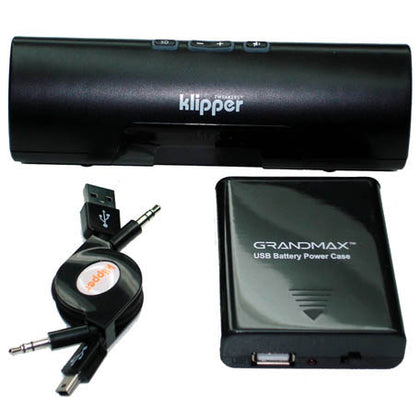 SPEAKER PORTABLE KLIPPER TWEAKER 3D SURROUND CLIPS TO LAPTOP BLK