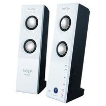 SPEAKER PC USB 2.0 BUILT-IN MIC 1W+1W AUTO MUSIC PAUSE & RESUME