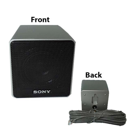 SPEAKER MINI RECT 6R 133W SILVER 3.5X4X3.75IN WITH WIRE