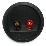 SPEAKER TERM 2POS RND 80MM CHMT WITH BINDING POST RED & BLK