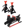 TROLLEY JACK HIGH LIFT 2 TON WITH 2 JACK STANDS