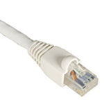 PATCH CORD CAT5E WHT 1FT SNAGLESS BOOT