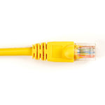 PATCH CORD CAT5E YEL 4FT SNAGLESS BOOT