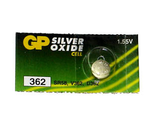 BATTERY SILVER OXIDE 362 1.55V