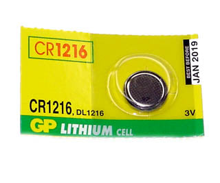 BATTERY LITHIUM 3V CR1216