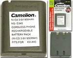 BATTERY NI-CAD 800MAH 3.6V WITHOUT CONN FOR CORDLESS PHONE