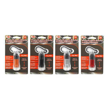 FLASHLIGHT MAGNETIC 3 MODES QUICK-RELEASE 4 LR44 INCLUDED