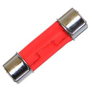 FUSE LAMP 12.8V 370MA RED 11X43MM DOUBLE END CAP