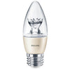 BULB LED B13 E26 SOFT WHITE 4.5W DIMMABLE 120V BLUNT TIP 2700K
