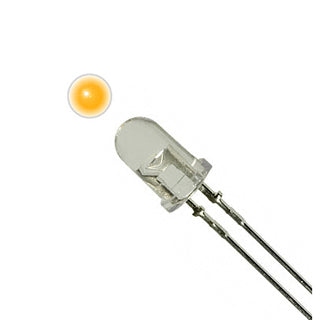 LED3 WATERCLEAR AMBER SB 6MCD RA