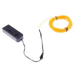 EL WIRE YELLOW 2.3MM 3M WITH 3V BATTERY PACK INVERTER