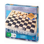 CHECKERS & TIC TAC TOE WOODEN