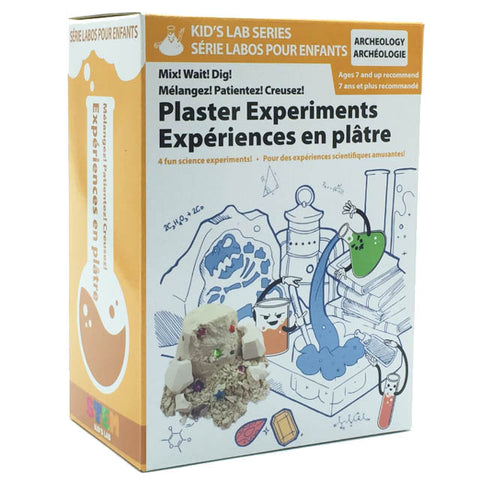PLASTER EXPERIMENTS MIX WAIT DIG 4 SCIENCE EXPERIMENTS