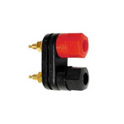 BINDING POST RED/BLK DUAL GOLD PLATED
