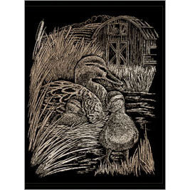 COPPER ENGRAVING DUCKS
