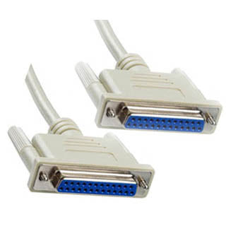 SERIAL CABLE DB25F/F 6FT