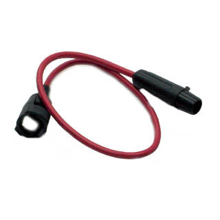 FUSE HOLDER 5X20MM INLINE BAYONE BAYONET W/WIRE 10A 600V