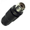 RCA JACK INLINE SOL PLASTIC BLACK TIN