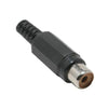 RCA JACK INLINE SOL PLAST BLK TIN STRAIN RELIEF