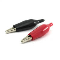 ALLIGATOR CLIP BLK/RED 10PCS/PACK