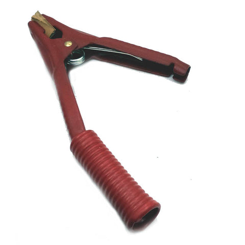 ALLIGATOR CLIP 6IN RED INSULATED HANDLE LARGE FOR BATTERY