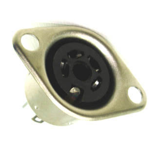 DIN JACK 4POS CHASIS MOUNT METAL