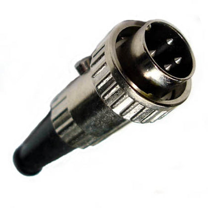 DIN PLUG 4POS INLINE METAL