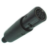 MINI DIN JACK 8POS INLINE PLASTIC