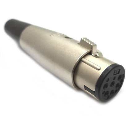 XLR 6JK INLINE TIN SOL LOCK META METAL