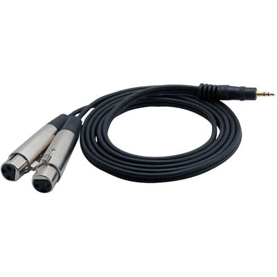 XLR CABLE 2X3JK-3.5MM STEREO PL 6FT