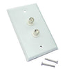 WALL PLATE BNC 2POS JACK-JACK