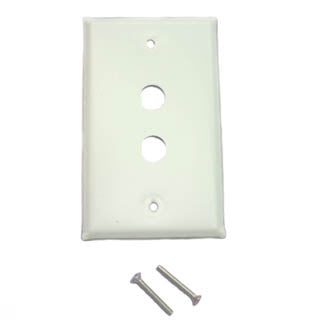 WALL PLATE BNC 2POS METAL