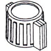 KNOB 1/4IN PLAST 13MM SNAPON GREY
