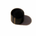 KNOB 1/4IN PLAST 21MM SNAPON BLK