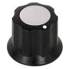 KNOB 1/8IN PLAST 16MM SCREW BLK