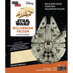 STAR WARS MILLIENNIUM FALCON 3D WOOD MODEL