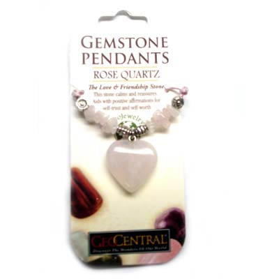 GEMSTONE HEART PENDANT